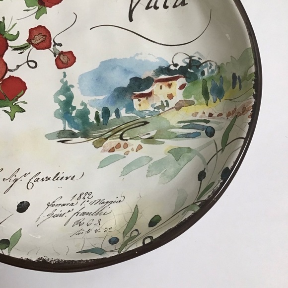 Dash of That Julie Paton Villa Tomato Salad Dessert Bowl Interamerican Products - Picture 10 of 14